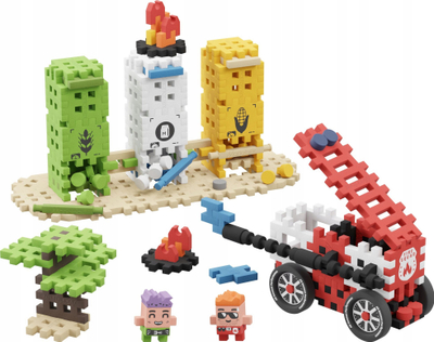 Set ndërtimi No Name Bricks Waffles Mini Firefighter Action, 148 pjesë, për fëmijë