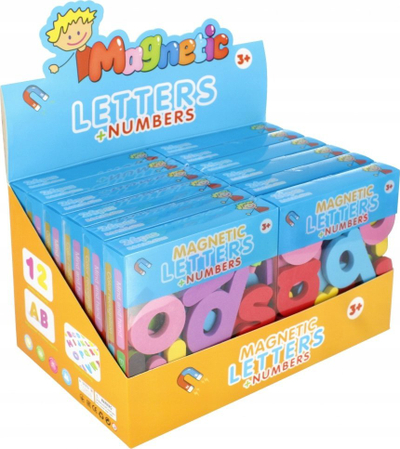 Lodër edukative magnetike Mega Creative 524376, shkronja dhe numra EVA, shumëngjyrëshe