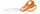 Gërshërë profesionale për rrobaqepësi Fiskars Classic, 24 cm, portokalli