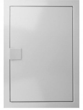 Derë inspektuese DM 25x25, metal, dimension i brendshëm 247x247 mm, e bardhë