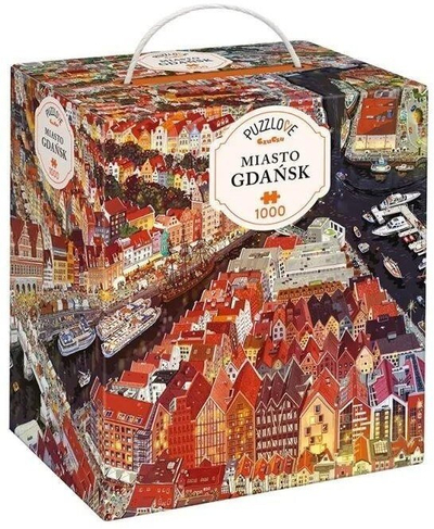 Puzzle CzuCzu Puzzlove City Gdańsk, 1000 copa, panoramë qyteti, shumëngjyrësh