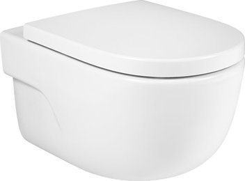 WC e varur në mur Roca LEGACY, 355x540 mm, me kapak, e bardhë