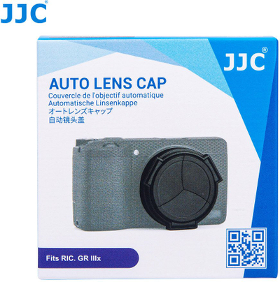 Kapak auto i lentes JJC ALC-GR3X për Ricoh GR IIIx, pa vignetim, i zi