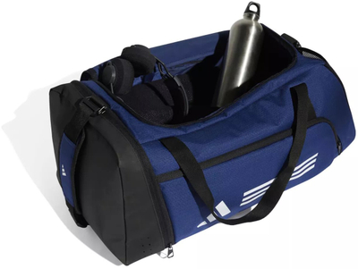 Çantë sporti adidas Duffel Bag M JM9059, me shirit shpatulle, navy