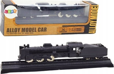 Model treni për koleksion Metal Train Wagon Locomotive, shkalla 1:48, metal, i zi