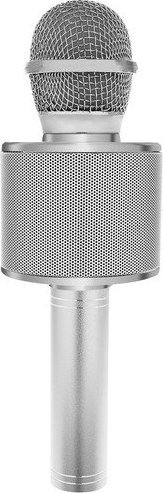 Mikrofon karaoke me Bluetooth wireless, me bokës të integruar, për kalamaj edhe të rrit, rozë
