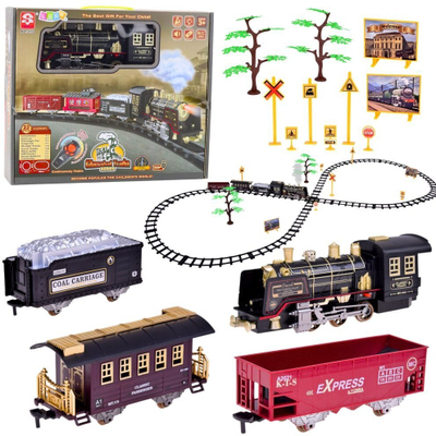 Tren lodër R/C Classical Train, dritë dhe tinguj, efekt tymi, shumëngjyrësh