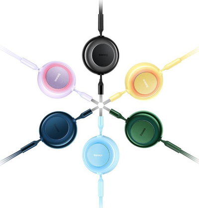 Kabllo karikimi Baseus Bright Mirror, 3 në 1, 3.5A 66W, blu