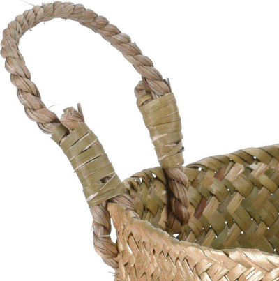 Shportë dekorative Emako, bari deti, 34 x 29 cm, e artë