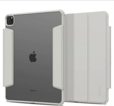 Mbështjellës tablet Spigen Air Skin Pro, për iPad Pro 12.9" 2021 2022, me stand, gri