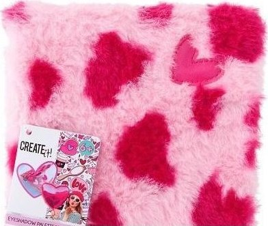 Paletë hijesh sysh Create It Heart Eyeshadow Book Fluffy, 8 nuanca, me pasqyrë, rozë