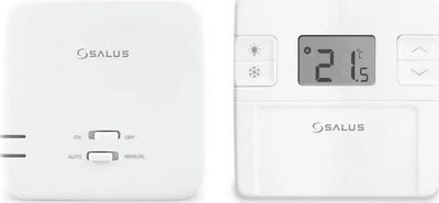 Termostat pa tela Salus RT305RF, elektronik, montim sipërfaqësor, i bardhë