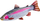 Jastëk Gaby Fish Rainbow Trout 62 cm