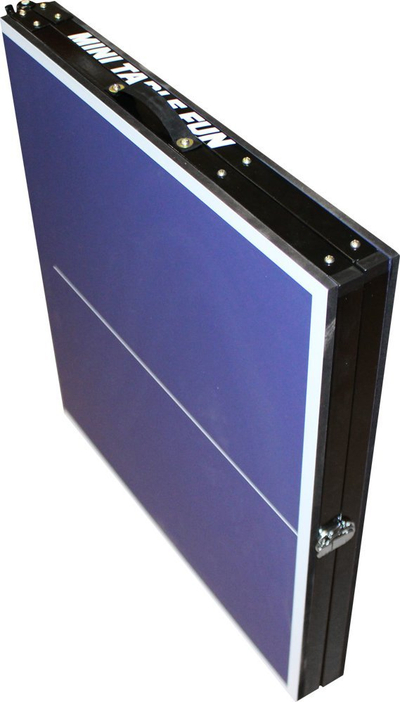 Tavolinë pingpong Master Mini Table Fun, 137x76x67 cm, palosëse, blu