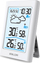 Stacion moti wireless Hygrometer Sensor, ekran LCD, matje temperaturë dhe lagështie, i bardhë