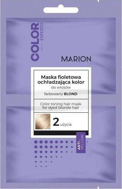 Maskë flokësh Marion Color Esperto Purple, për flokë biond të lyer, set 2x20 ml 40 ml