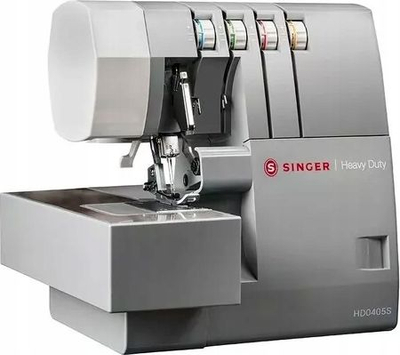 Makina overlock Singer HD0405S Heavy Duty, 4 fije, gri