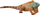 Figurë lodër Schleich Iguana, plastikë, me ngjyra