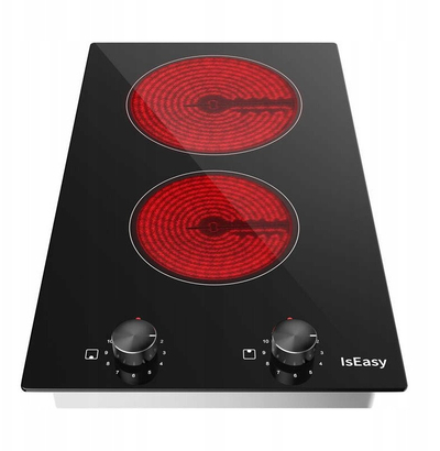 Pлоча за готвење IsEasy LT2V-30, 2 зони, електрична керамичка, црна