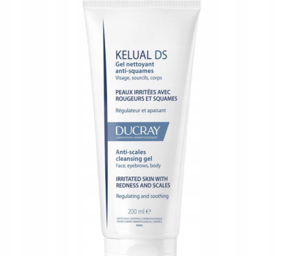 Xhel pastrues fytyre Ducray Kelual DS, për lëkurë të irrituar, 200ml