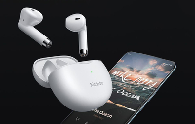 Kufje Bluetooth Mcdodo HP-8030 TWS, In-Ear, IP54, të bardha