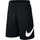 Shorce Nike Sportswear Club për meshkuj, fleece, të zinj me të bardhë