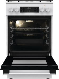 Shporet me gaz dhe furrë elektrike Gorenje G600 GK5C42WH, 70L, klasa energjisë A, i bardhë