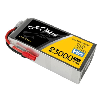 Bateri LiPo Gens Ace Tattu 6S, 23000mAh, 22.8V 25C, zezë