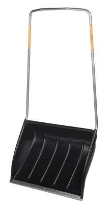 Lopatë për heqjen e borës Fiskars, zezë/portokalli
