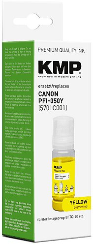 Kartrixh printeri KMP Canon PFI-050Y 5701C001, i verdhë, kompatibil