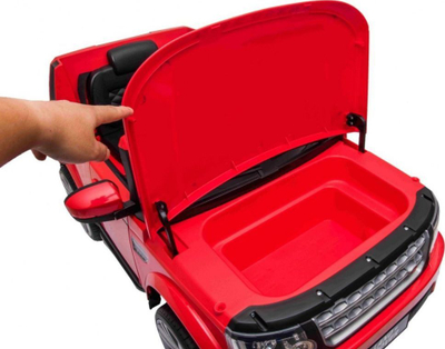 Makine elektrike per femije Ramiz Land Rover Discovery, telekomande, targe dekorative, e kuqe