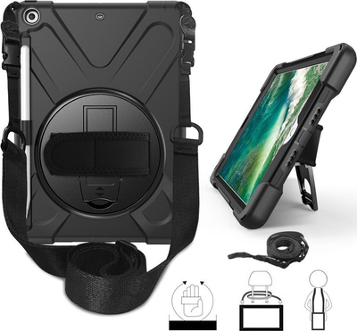 Mbulesë tableti eSTUFF për iPad 9.7 2017/2018, me palosje, e zezë