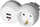 Adapter prizë Orno Schuko Splitter, 3680W 16A, 2x USB, i bardhë