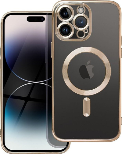 Силиконска навлака Electro Mag за iPhone 12 Pro, MagSafe, проѕирна