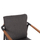 Karrige ngrënieje alumini Sentii HM6204.01, 60x55.5x90 cm, material Olefin, gri e errët