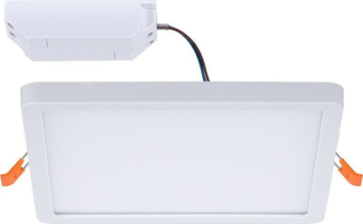 Panel LED tavani Paulmann Areo, katror 17.5cm, 4000K, i bardhë