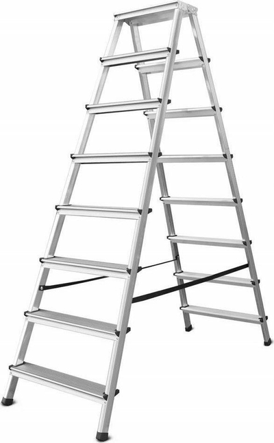 Алуминиумска скала Awtools AW23008, 8 скалила, 125kg, сребрена боја