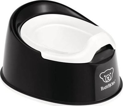 Vece trajnimi BabyBjörn Smart Potty, e vogël, e lehtë për pastrim, bardh e zi