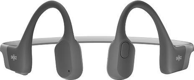 Kufje sportive Shokz OpenRun, bone conduction, pa tela, gri