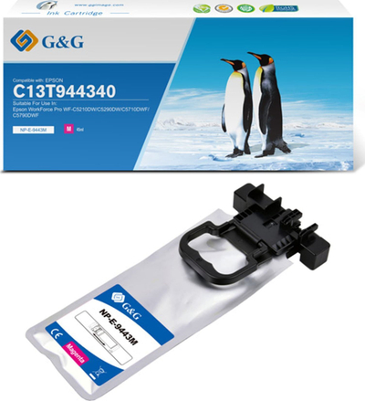 Patron boje G&amp;G për Epson C13T944340, magenta, deri në 3000 faqe