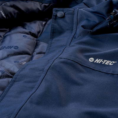 Xhaketë dimri Hi-tec Chris për burra, që s’e merr uji, me kapuç, blu navy
