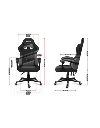 Karrige lojërash Huzaro Force 4.4 Mesh, 130kg, e hirtë