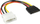 Kabëll adapter Molex në SATA InLine 29670, 0.15m, shumëngjyrësh