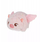 Lodër pelushi derrkuc ZAB Pull Piggy, 12cm, shumëngjyrësh