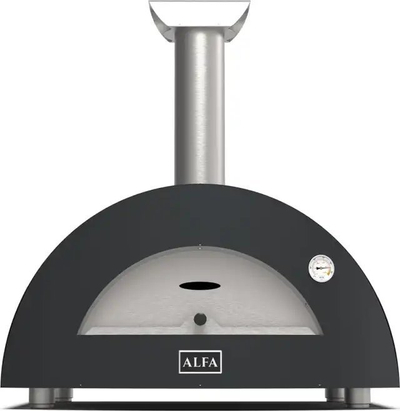 Furrë pice me gaz Alfa Moderno, 5 pizza, 500°C, e zezë