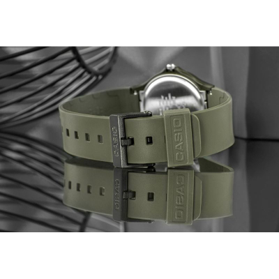 Рачен часовник Casio MQ24UC-3B, кварц, отпорен на вода, мат зелена боја