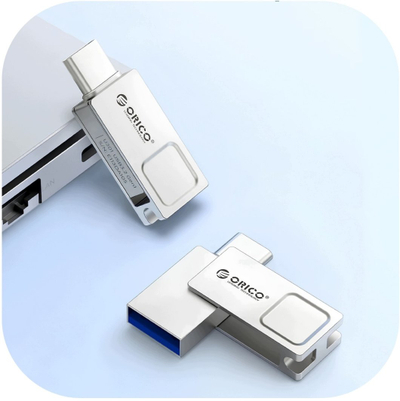 USB Orico U301, 64GB, USB 3.2 Gen1, argjendtë