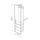 Paradhomë Decortie Archy 180x53x31.7cm, e bardhë/zezë