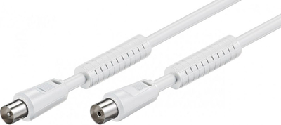 Kabllo antene Wentronic Goobay 50722, IEC koaksial, 10 m, e bardhë