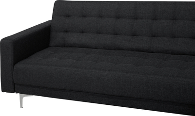 Kauç modular ABERDEEN, shtrat dopio, me ottoman, gri grafit